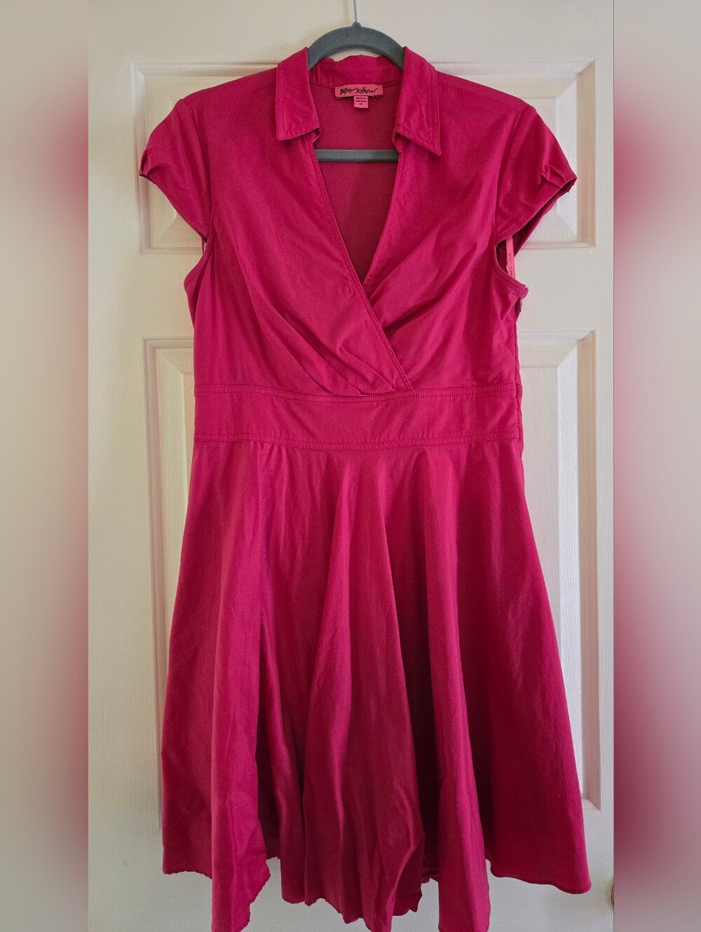 Betsey Johnson Fit-and-Flare Mini Dress with Collar